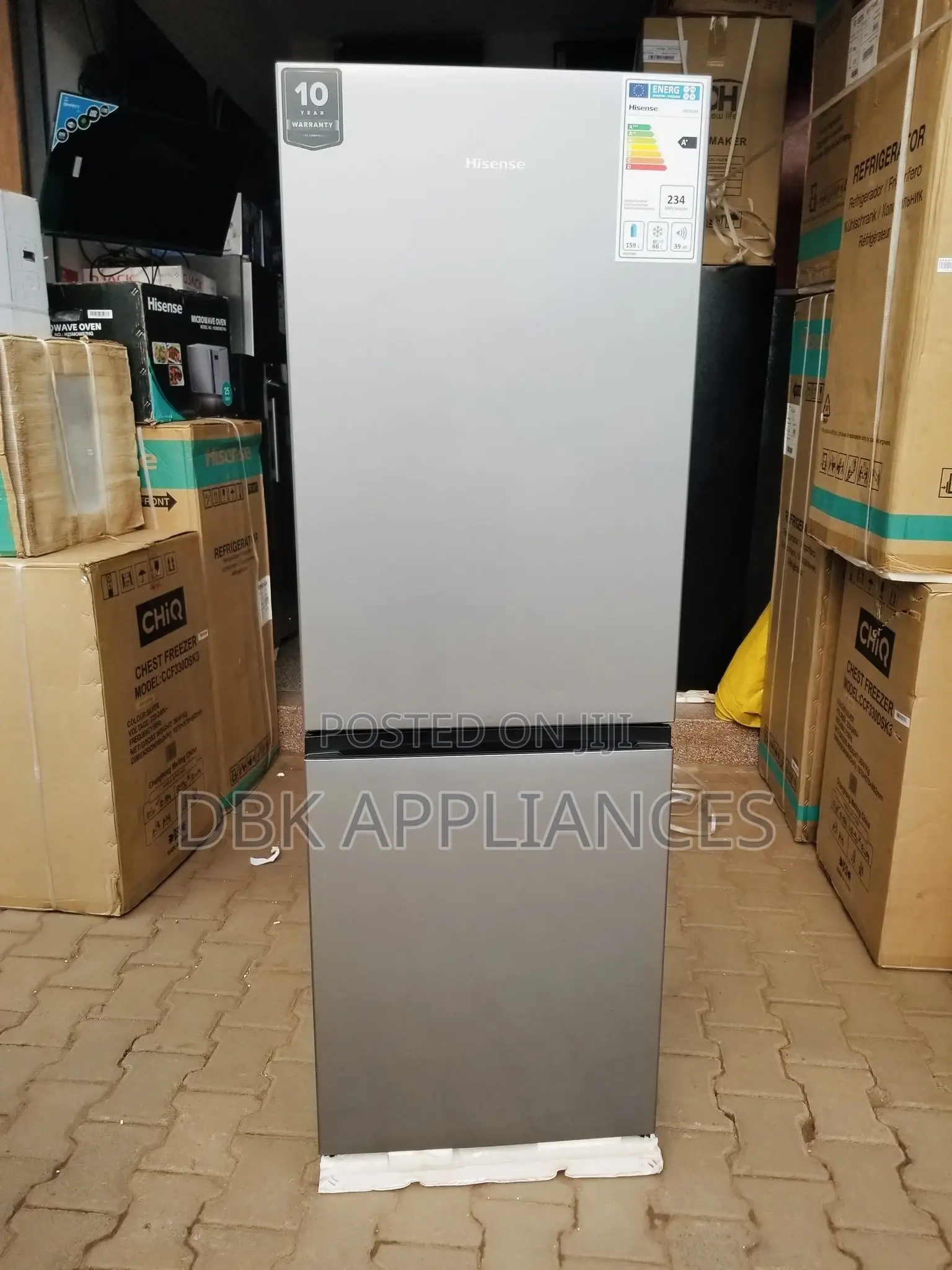 Hisense 231ltrs Bottom Freezer Double Door Refrigerator