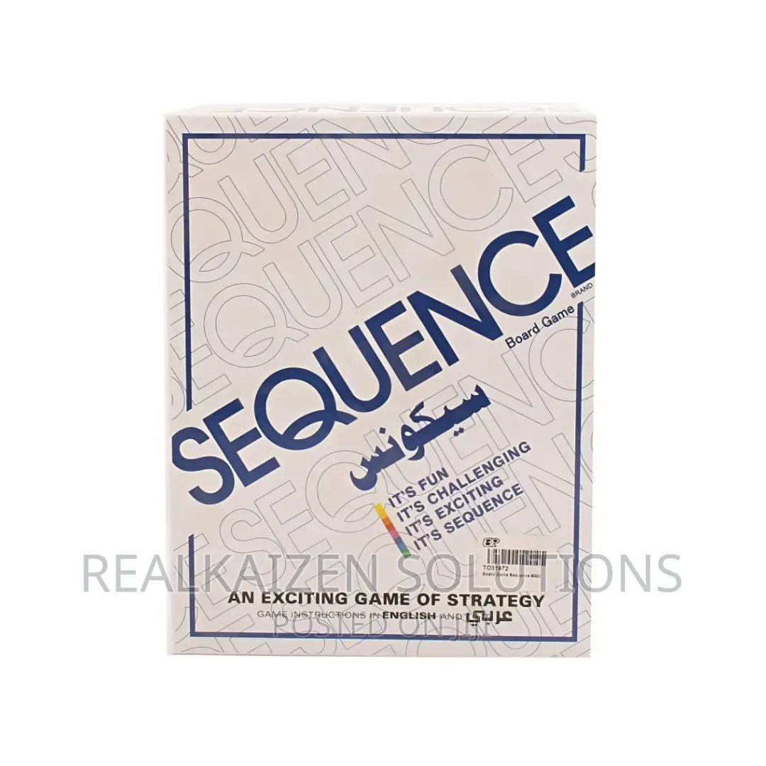 SEQUENCE Classic Big Strategic Fun Game Board Adults Kids