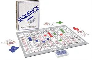 SEQUENCE Classic Big Strategic Fun Game Board Adults Kids