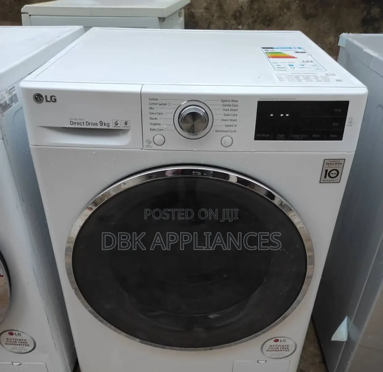 Lg 9kgs Front Loader Washing Machines Fully Stocked
