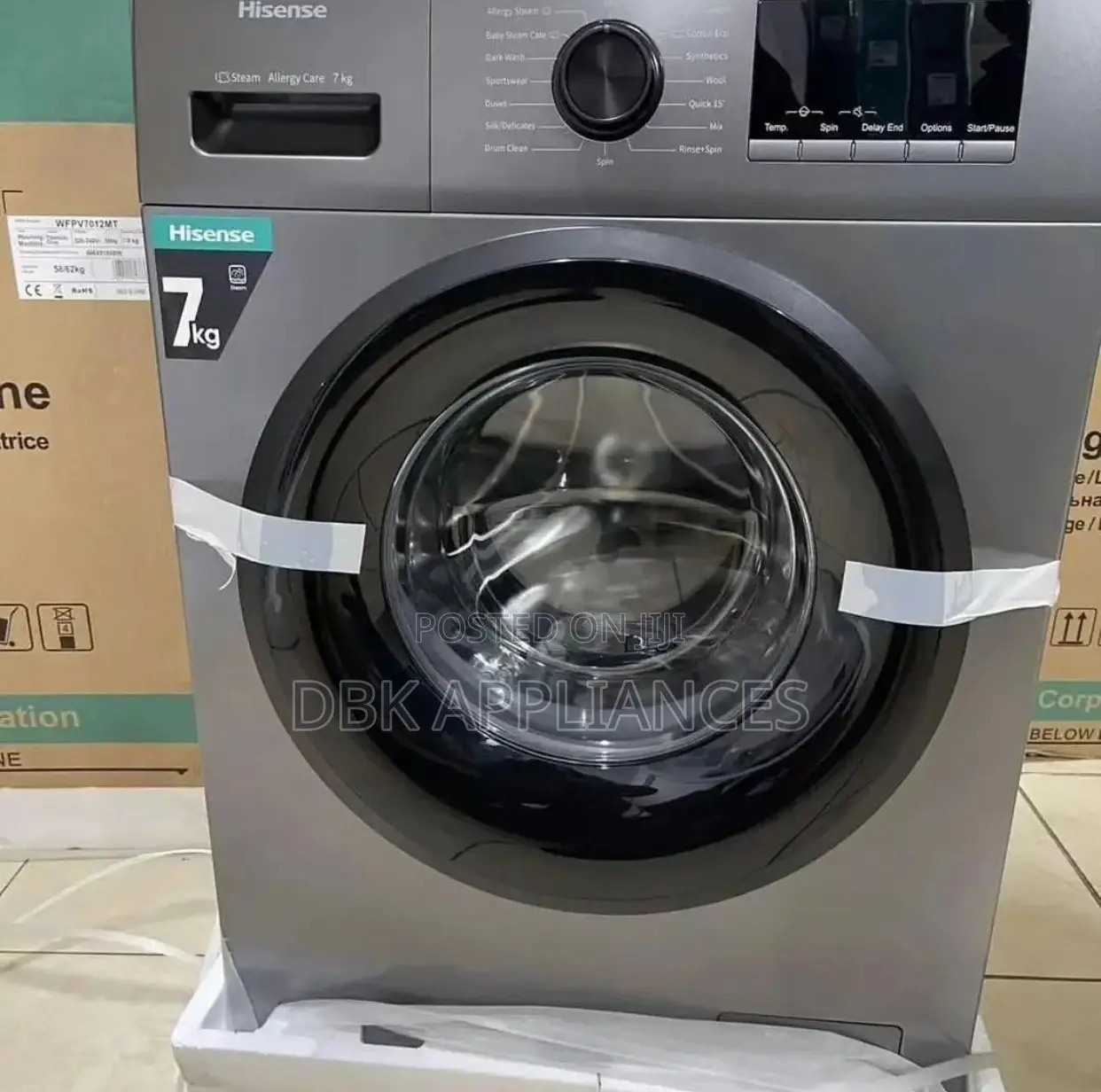 Hisense 7kgs Front Loader Washing Machine 2yr Warranty