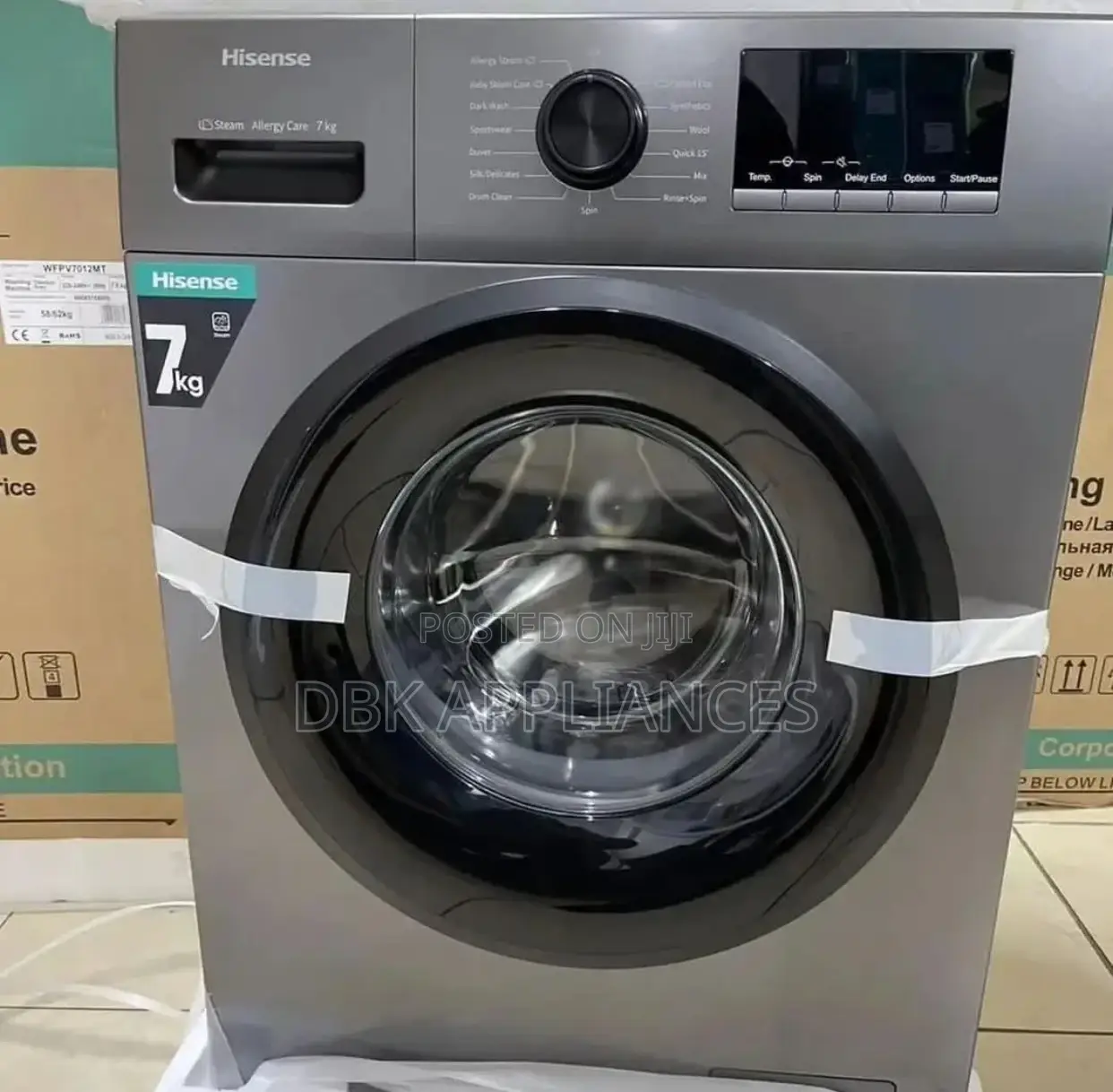 Hisense 7kgs Front Loader Washing Machine Beyi Powa