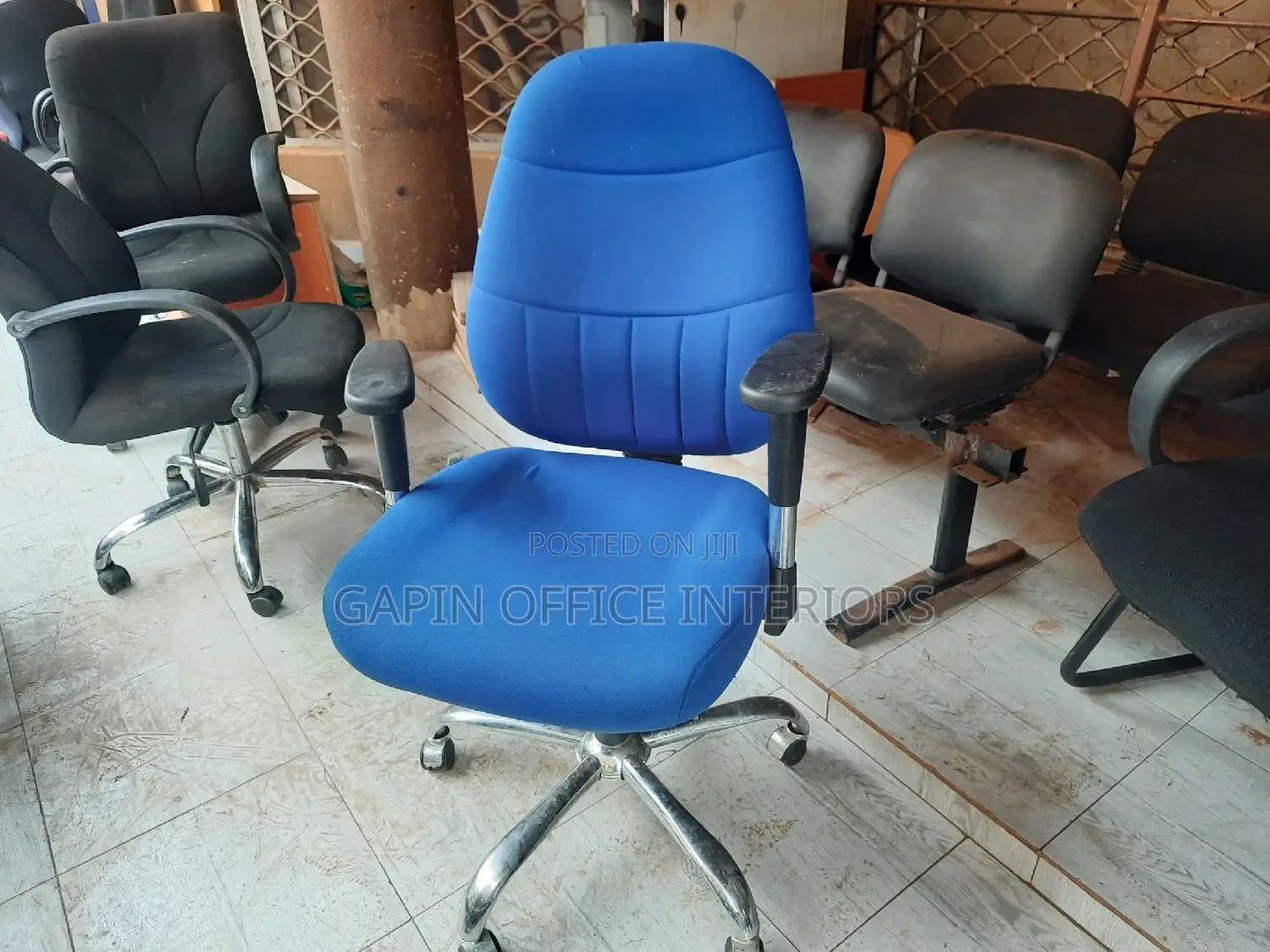 Blue Reclining Chair