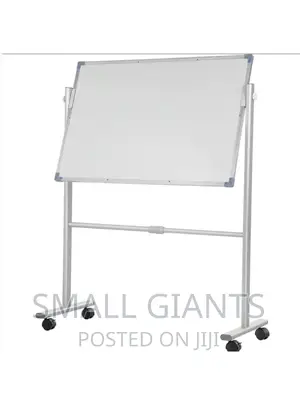 90x120 White Board With Stand, Markers and Eraser
