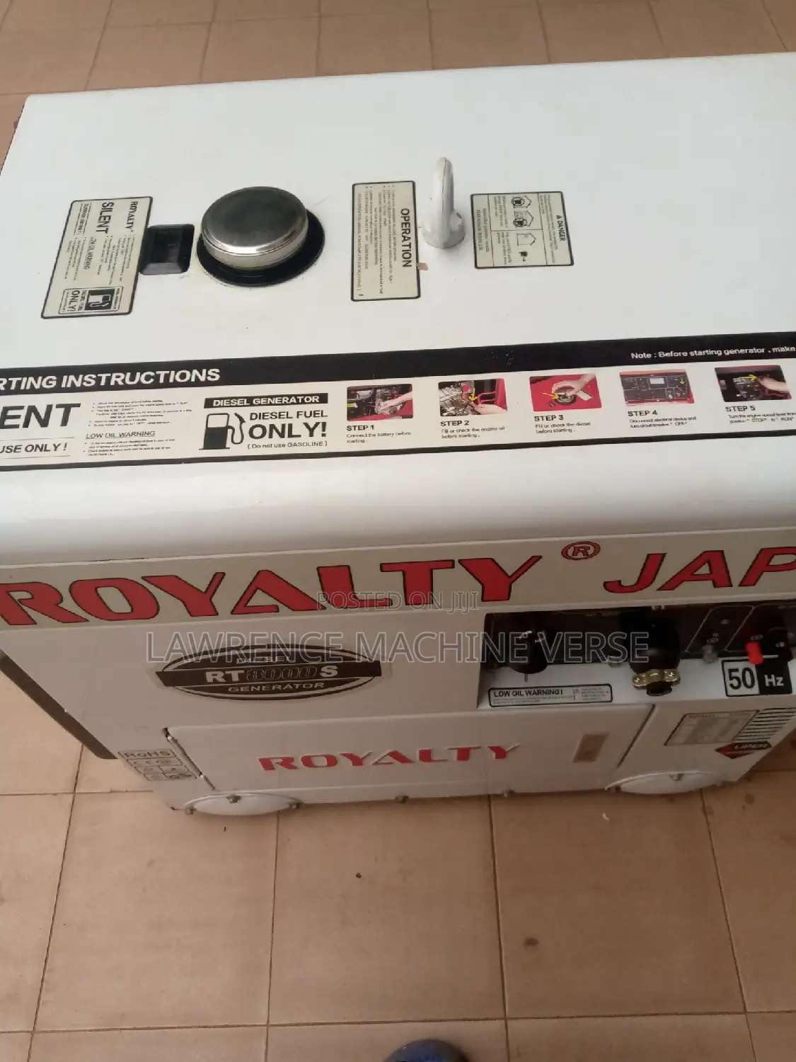 Diesel Generator Royalty Japan 9KV