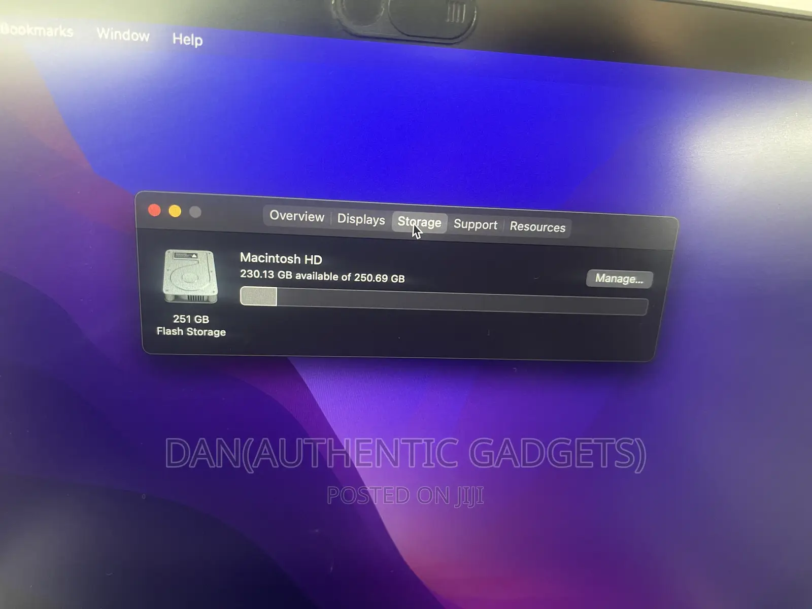Laptop Apple MacBook Pro 2020 256GB Intel Core I5 SSD 256GB