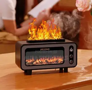 3D Fireplace Aroma Humidifier