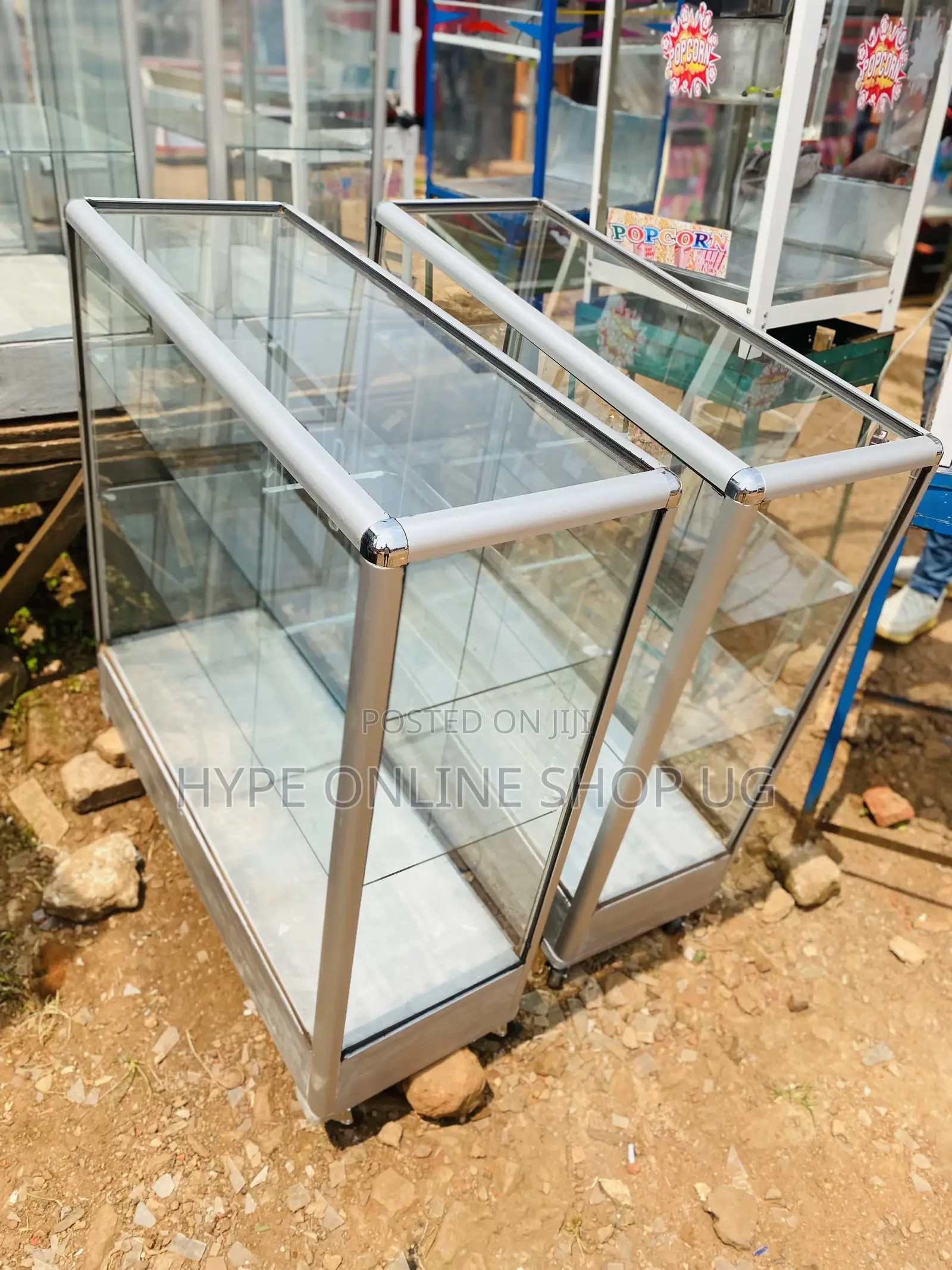 Glass Display Counter Tables