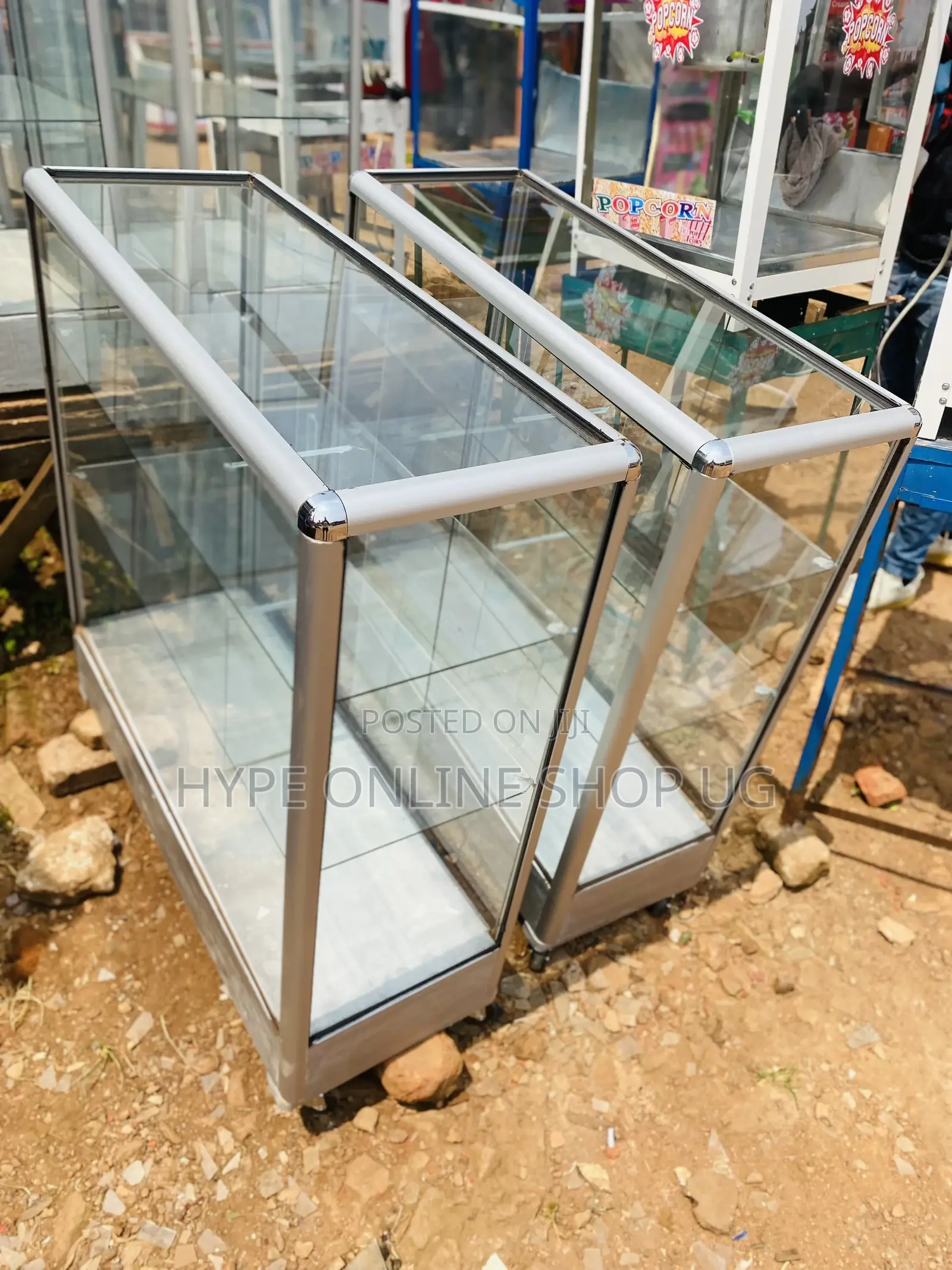 Glass Display Counter Tables
