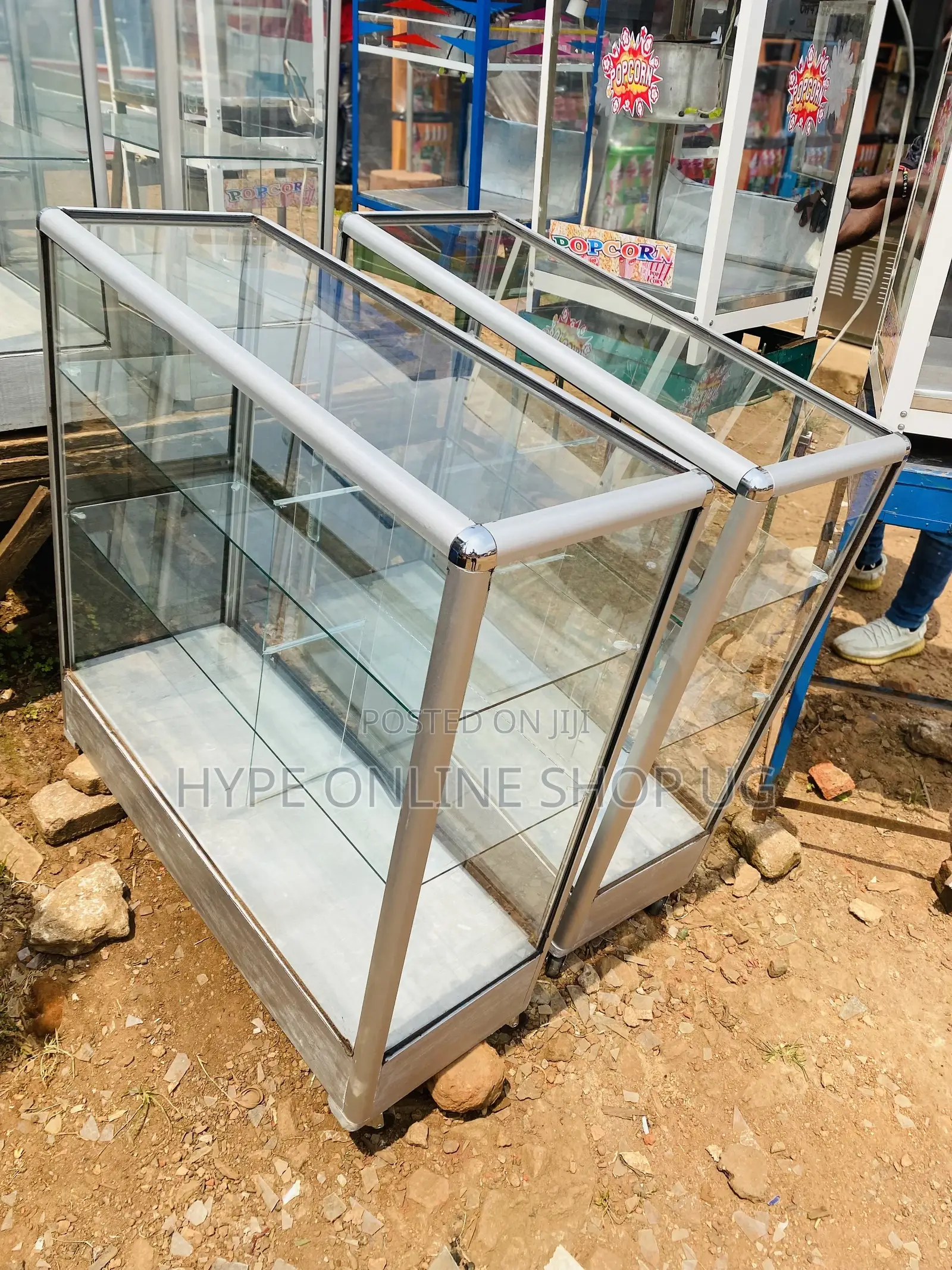 Glass Display Counter Tables