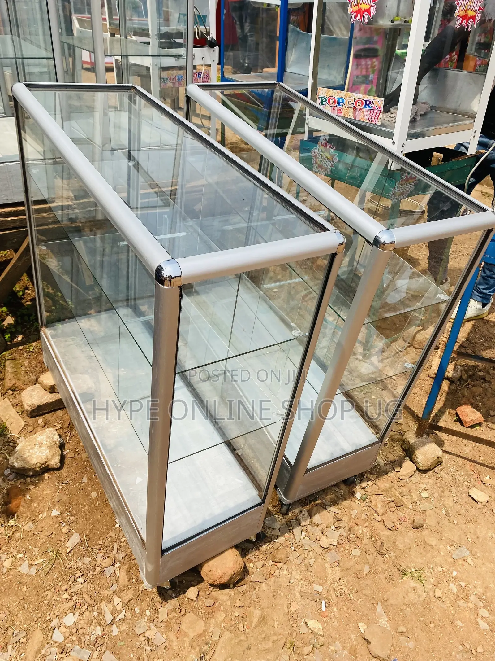 Glass Display Counter Tables