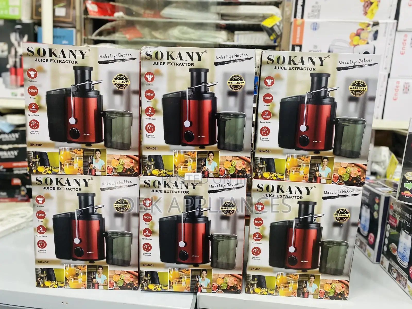Sokany Juice Extractor Original 1yr Warranty