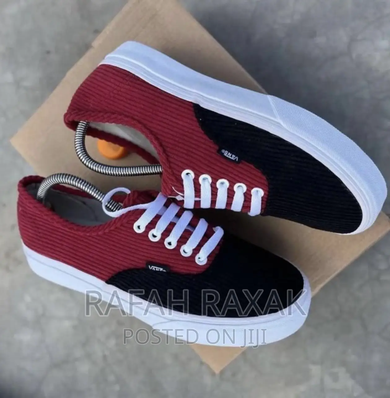 Original Quadral Black Red Vans Off the Wall