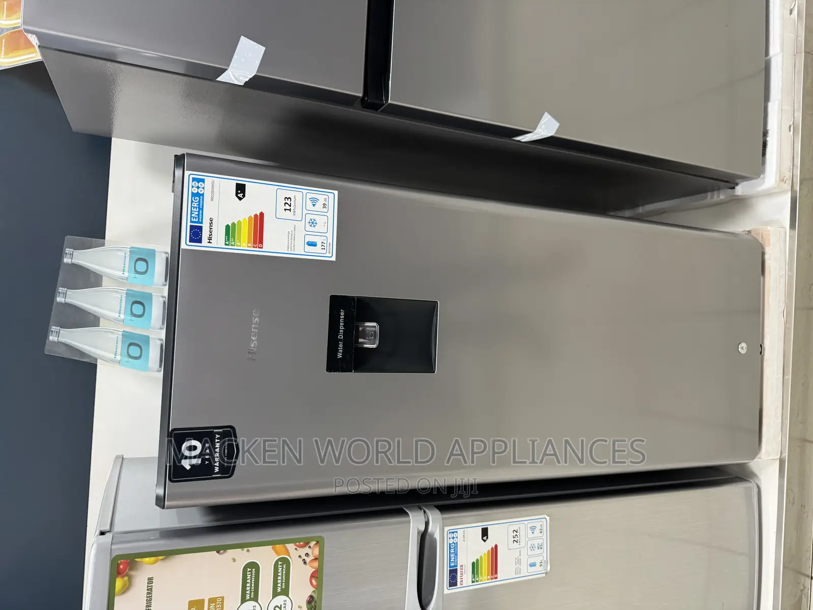 229 Liters Hisense Single Door With Water Dispenser Silver