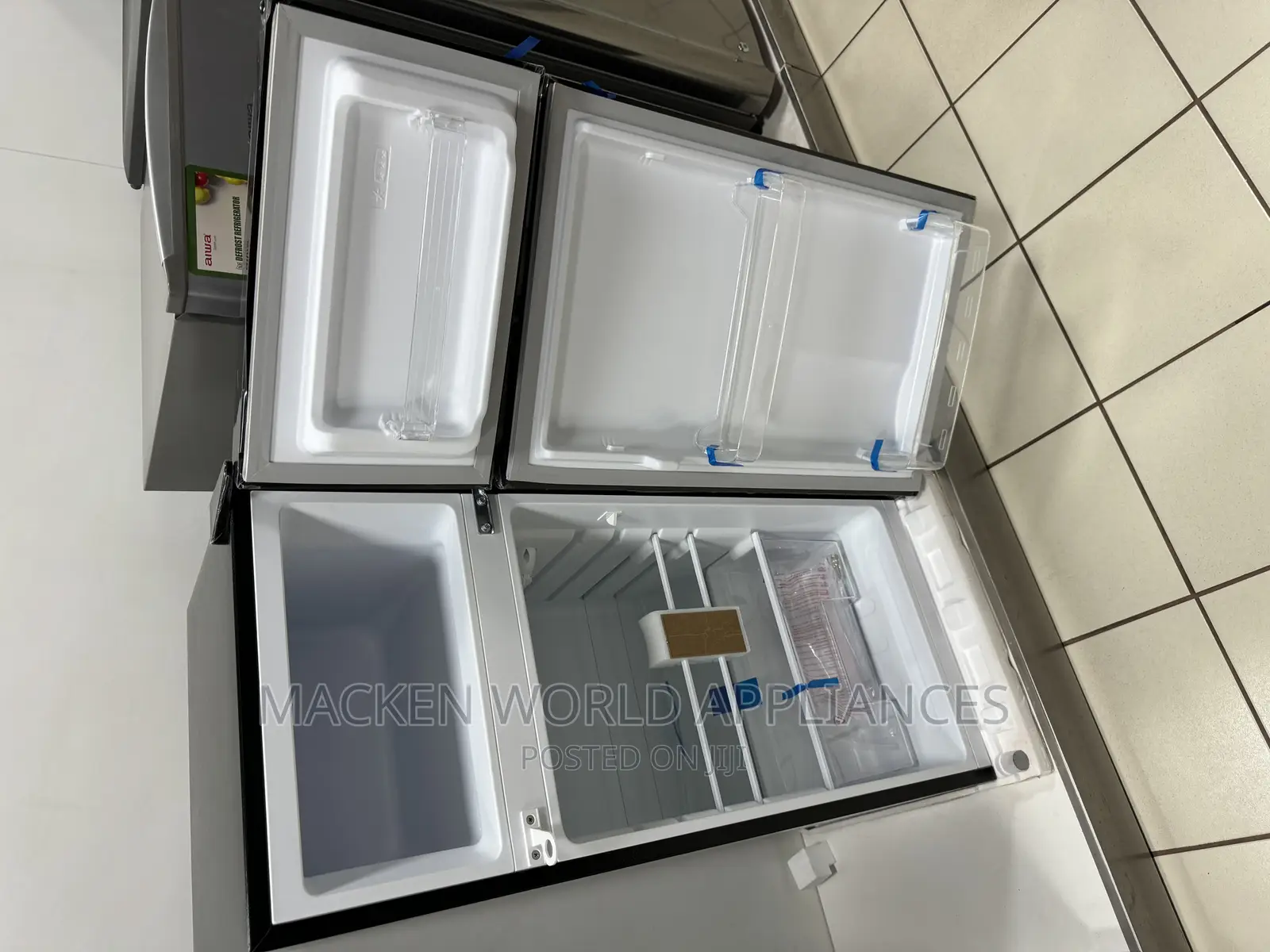 CHIQ 150 Liters Double Door Fridge Black