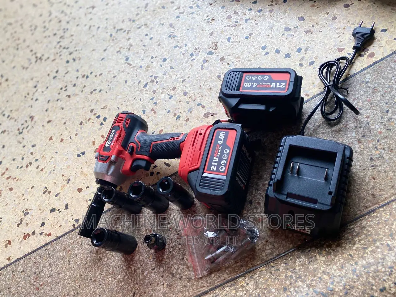 Rechargeable Impact Wrench (With All Accessories) Edon
