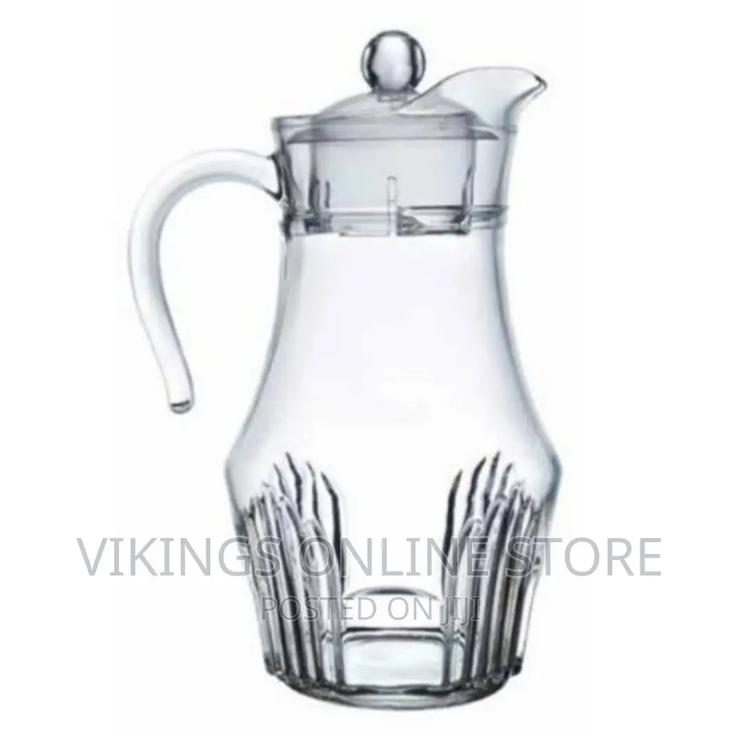 Popular Glass Jug With Unique Design - Transparent