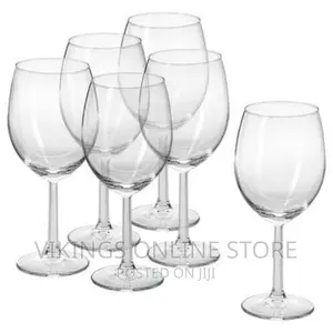 General 6 Pieces Red Wine Glasses - Transparent