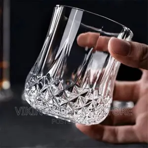 Set of 6 Crystal Classical Whiskey Glasses - Clear