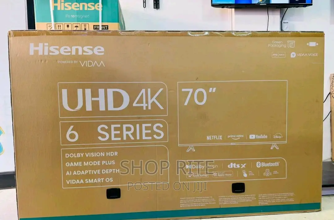 Hisense 70inch Uhd Smart Vida TVS Original