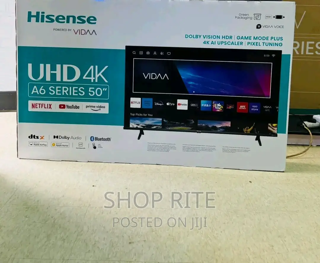 Hisense 50inch Smart Uhd TVS Original A6qs