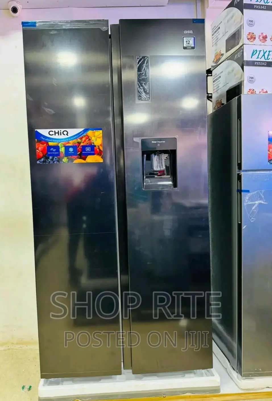 Chiq 560L Side by Side With Dispenser Refrigerators