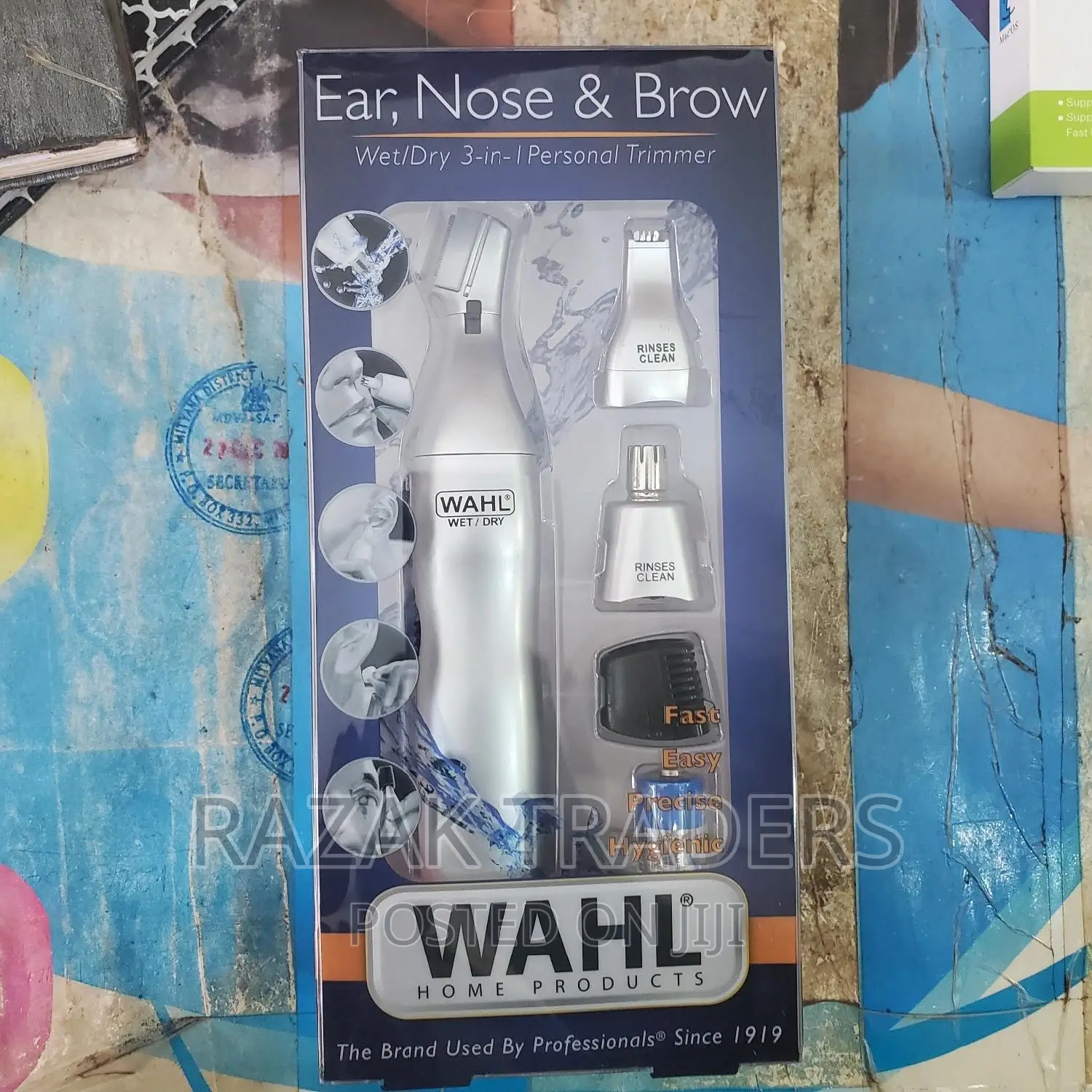 Wahl 3-in-1 6 Piece Ear, Nose Brow Trimmer Kit