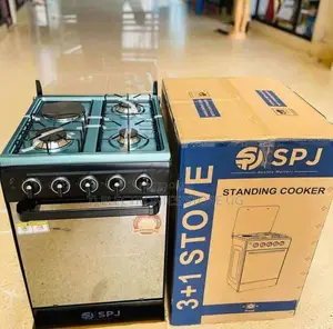 SPJ 3 Gas Burner With 1 Electric Gas Cooker