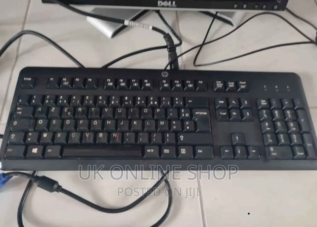 Dell Computer Monitor and HP Keyboard