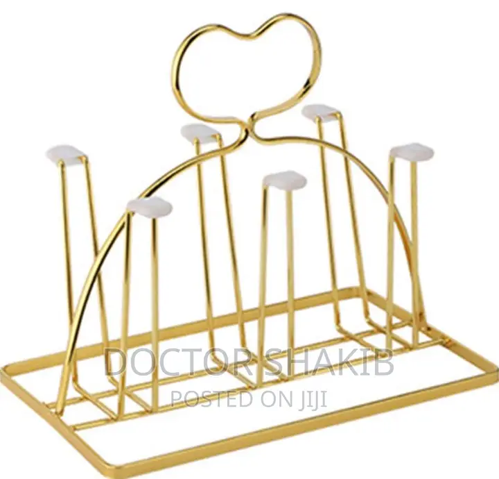 6 Hook Cup Drying Holder Stand