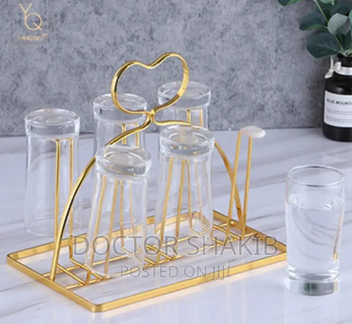 6 Hook Cup Drying Holder Stand