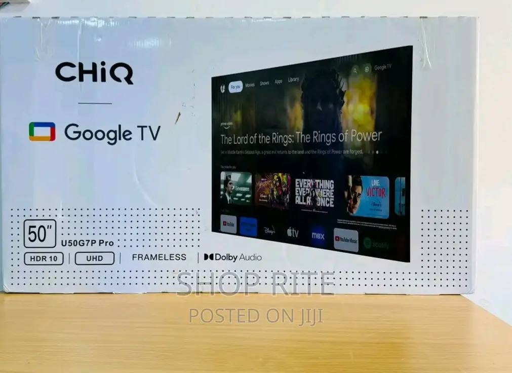 Chiq 50inch Frameles Smart Android Tv Original