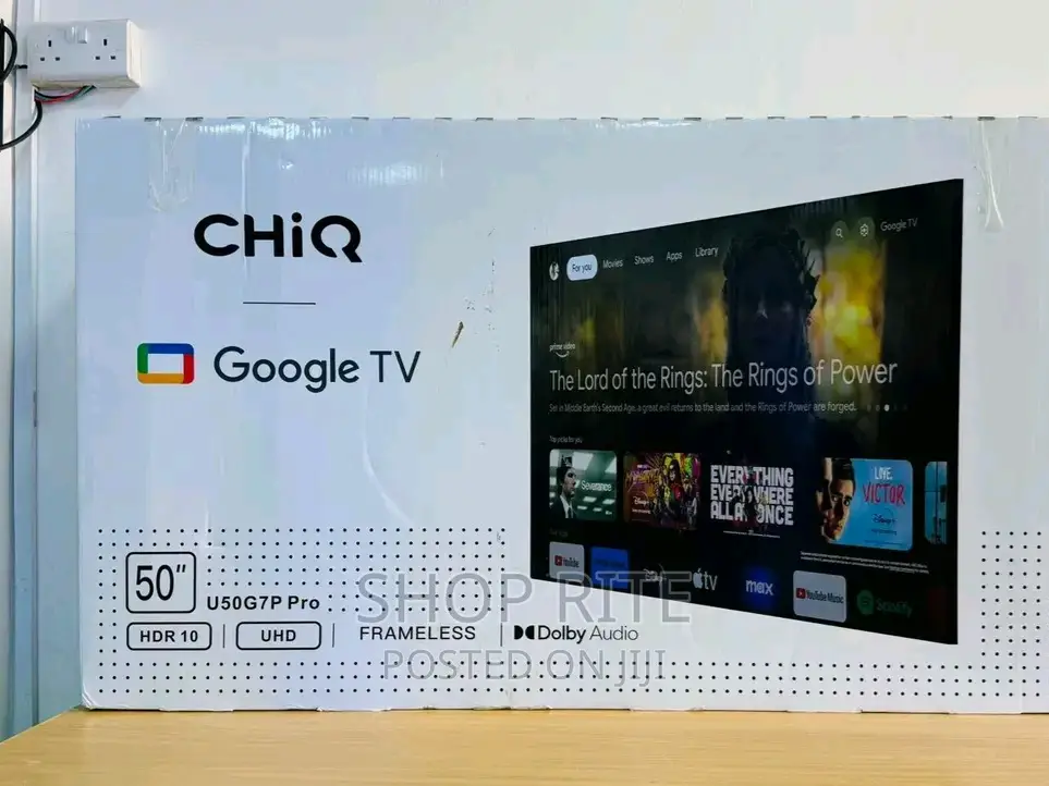 Chiq 50inch Frameles Smart Android Tv Original