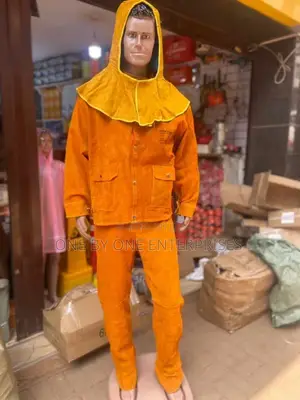 Leather Welding Jacket Suit Heat Resistant