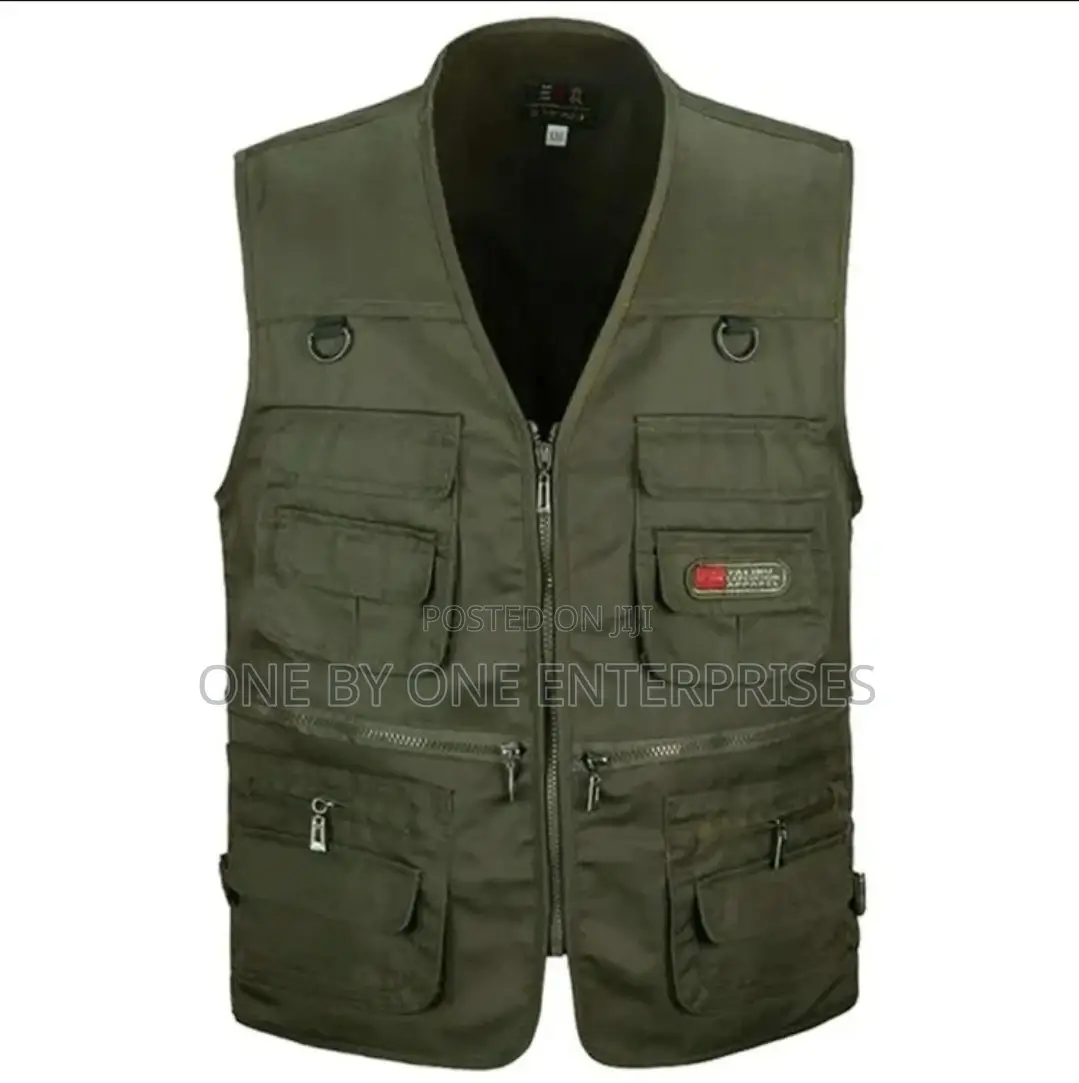 Press Vest With Multi-Pocket Zip Outdoor