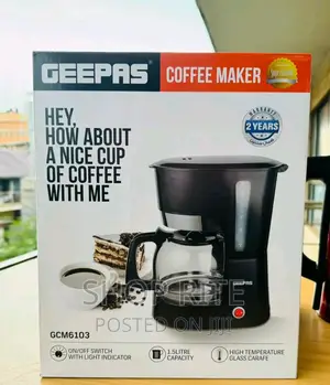 Geepas Electric Coffee Maker Machine's 1.5 Litres New
