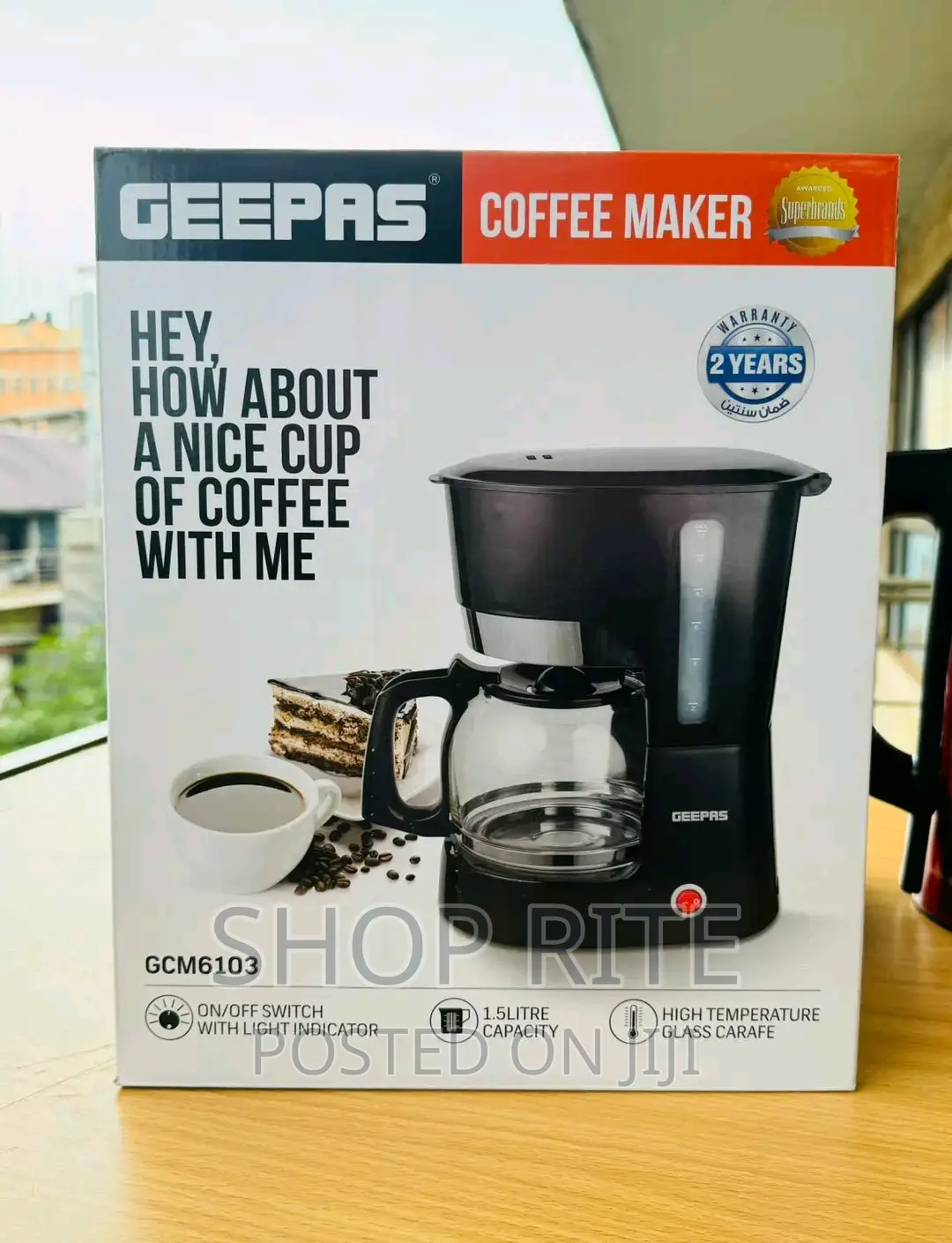 Geepas Electric Coffee Maker Machine's New