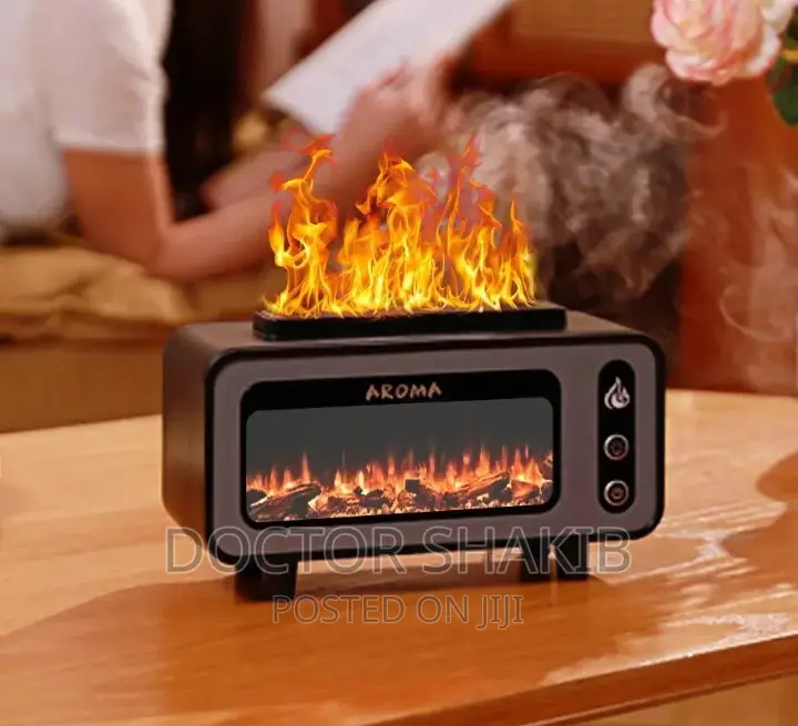 3D Fireplace Aroma Humidifier