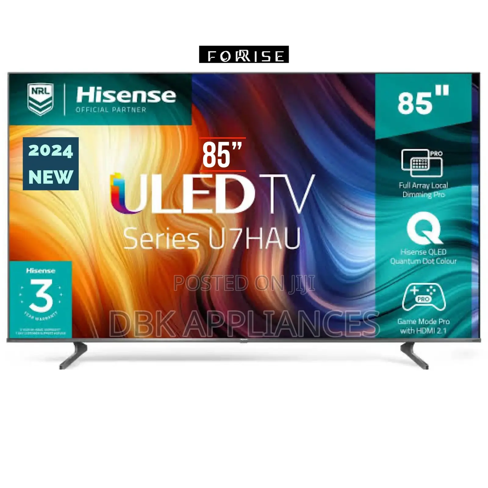 Hisense 85inch Qled Smart TVS Available