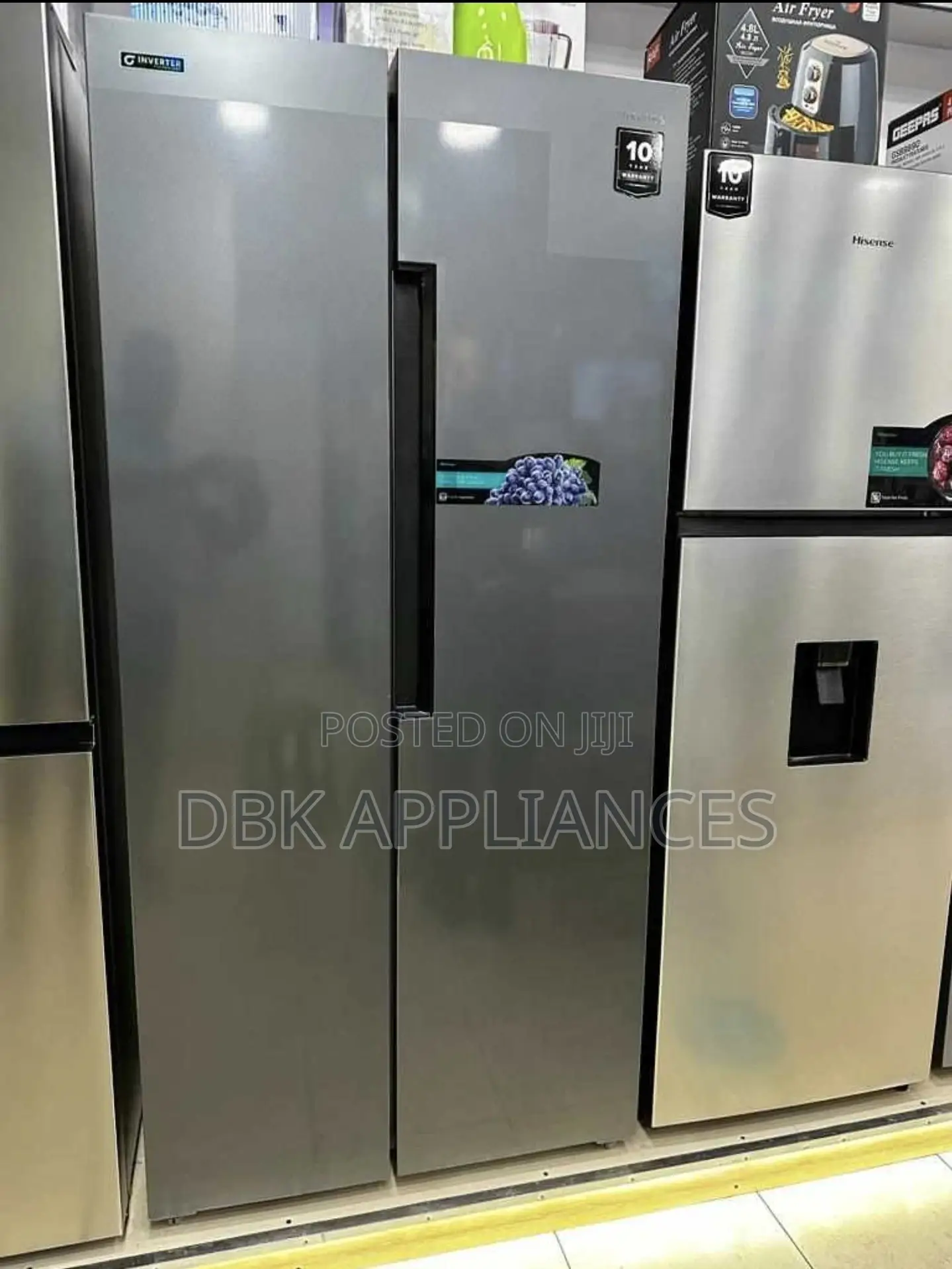 Hisense 560l Side by Side Refrigerator 10yr Warranty