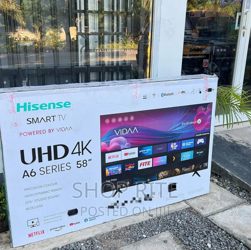 Hisense 58inches Uhd Smart TVS Original