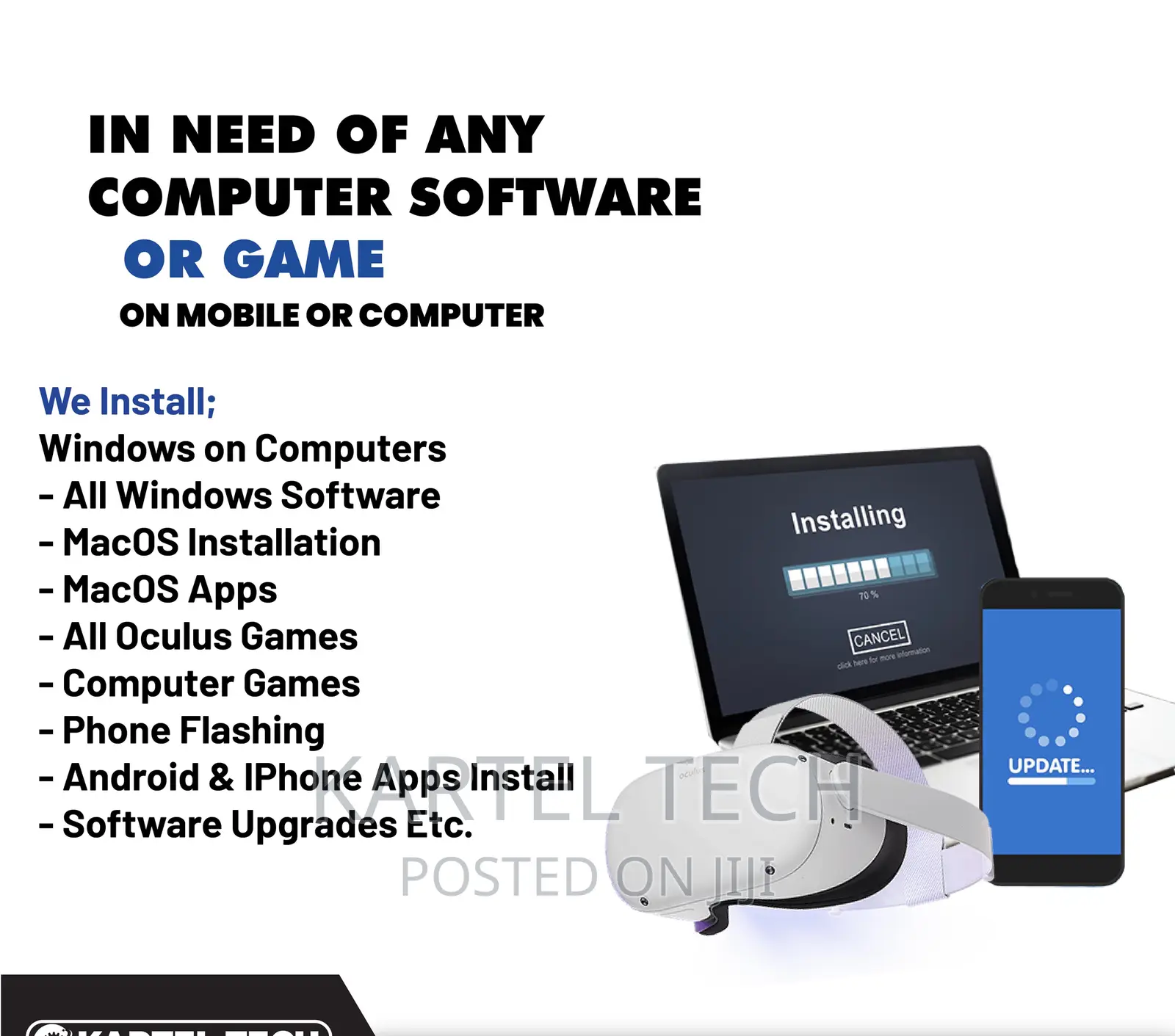 Software Installation,Windows Macos