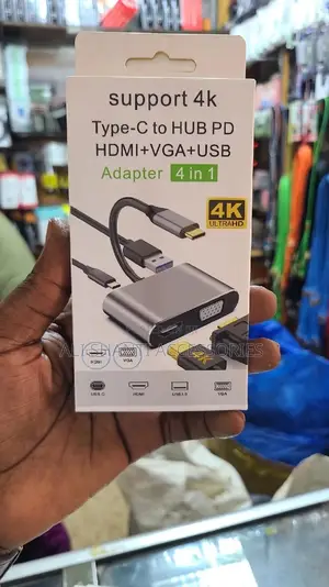 Type-C to Hub Pd Hdmi+Vga+Usb