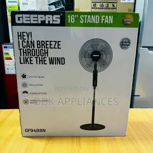 Geepas 16” Stand Floor Fans Available