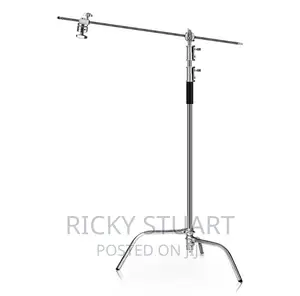 Heavy Duty C-Stand WTH Boom Arm-Monolight Stainless Steel