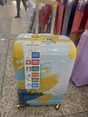 Original Plastic Suitcase by Goodpartner. Large ( Yellow)