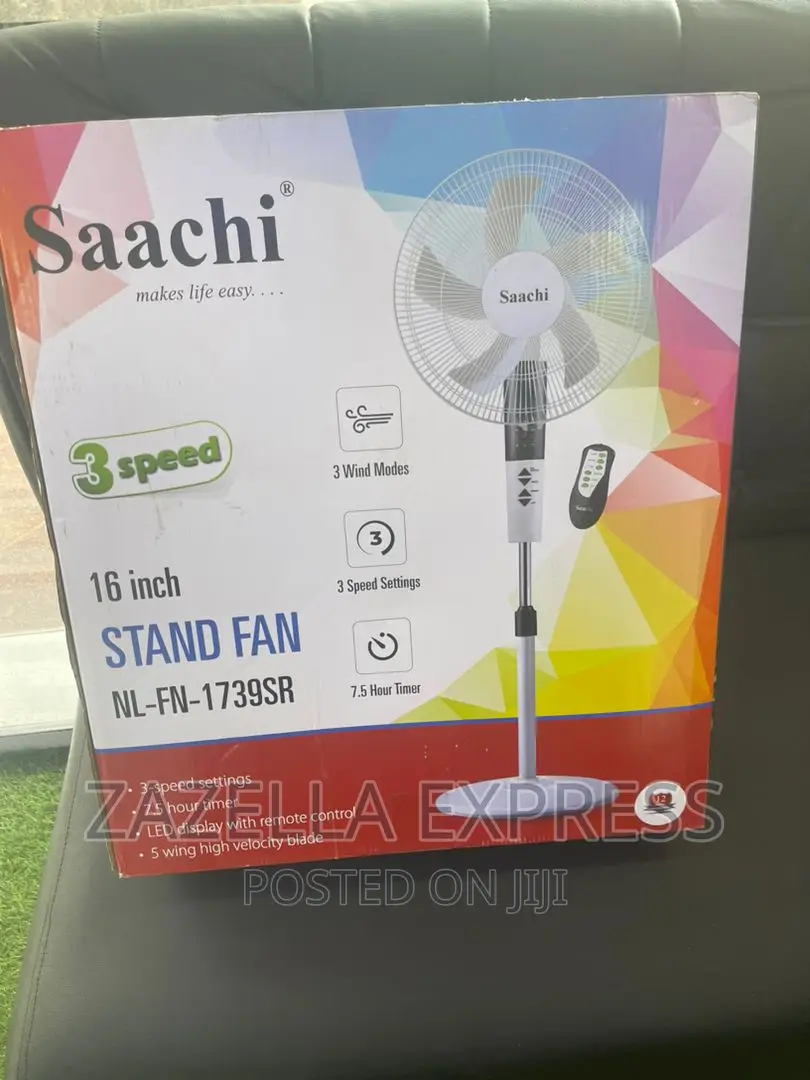 Saachi 16"Stand Fan With Remote