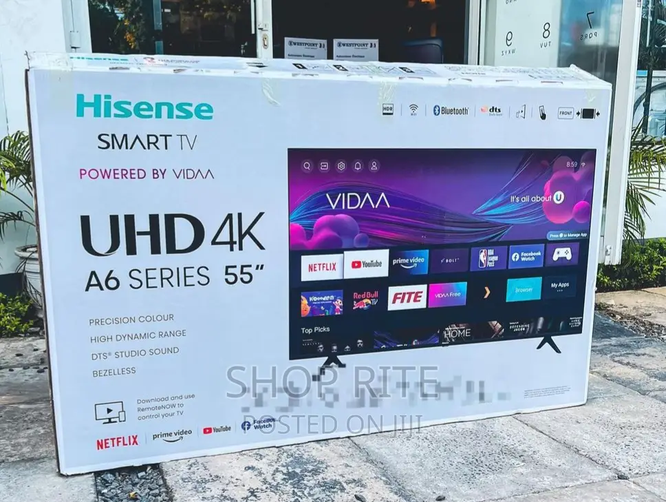 Hisense 55inches Uhd Smart Vida TVS