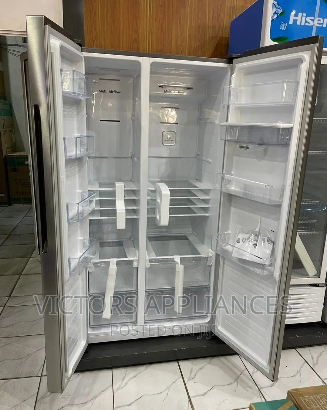 Hisense Side by Side Refrigerator 670liters
