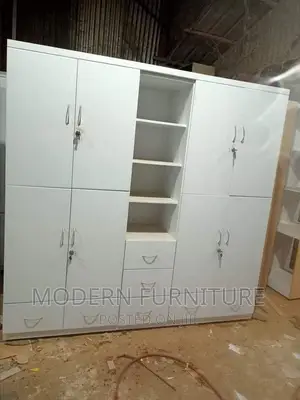 White Wooden Wardrobe Call Us On